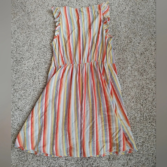 Anthropology Another Love Rumi button front dress oceanside stripe Small - Picture 8 of 9